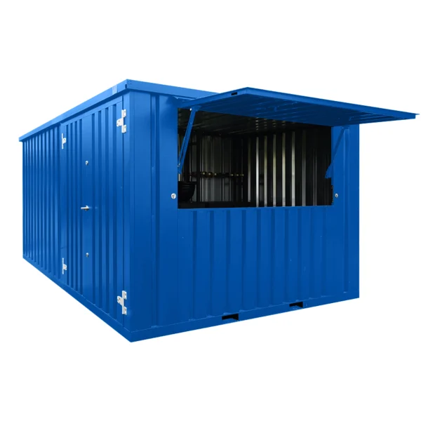 Contenedor Barra Desmontable XL 4×3 Metros Azul RAL 5015