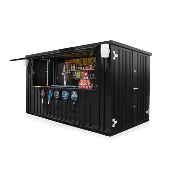 FOCO® XL contenedor de barra desmontable 4 x 4 metros 32 pies RAL9005 (negro)