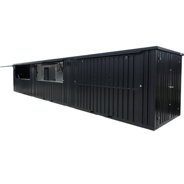 Contenedor de barras plegable XL 12 x 2 metros