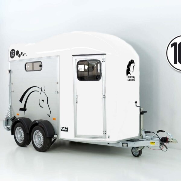 Cheval Liberte remolque para caballos GOLD 3 | Premium | Pullman 2 | compartimento para sillas | blanco