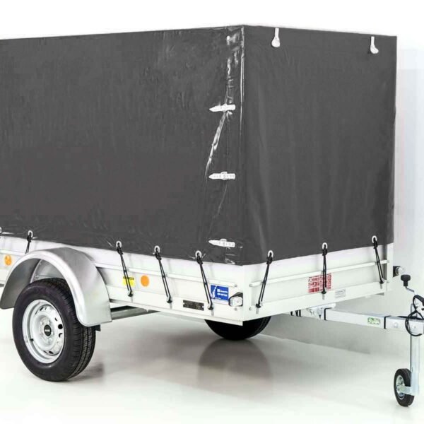 Koch remolque con lona 125x250cm 750kg | tipo U4 | lona alta 140 cm profesional | antracita
