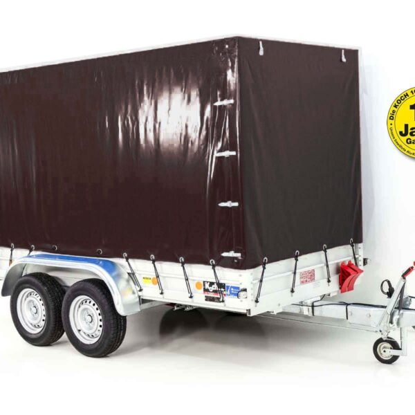 Koch remolque con lona 150x350cm 2600kg | tipo 8.26 | lona alta 180cm negro