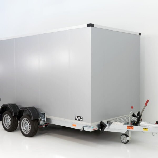 Vezeko remolque de plataforma abatible 157x344cm Altura: 210cm 2,7t | Plata