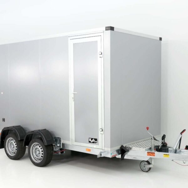 Vezeko remolque de caja abatible 157x344cm Altura: 190cm 2,7t | Plata | Puerta derecha